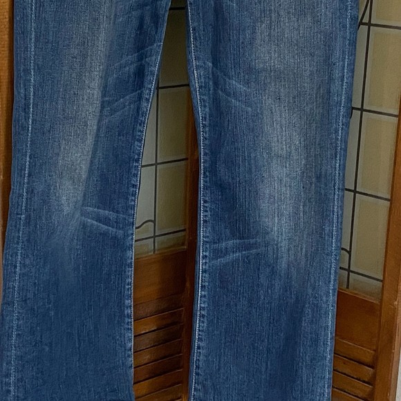 7 For All Mankind 'A' Pocket Bootcut/Flare Dark Wash Jeans Size 32 - Picture 6 of 13